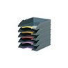 DURABLE Briefablagenset VARICOLOR 770557 C4 5teilig grau