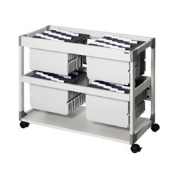 DURABLE Hängemappenwagen TROLLEY 200 MULTI DUO 379210 lichtgrau