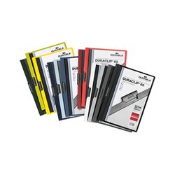 DURABLE Klemmmappe DURACLIP 60 220900 DIN A4 Hartfolie sortiert
