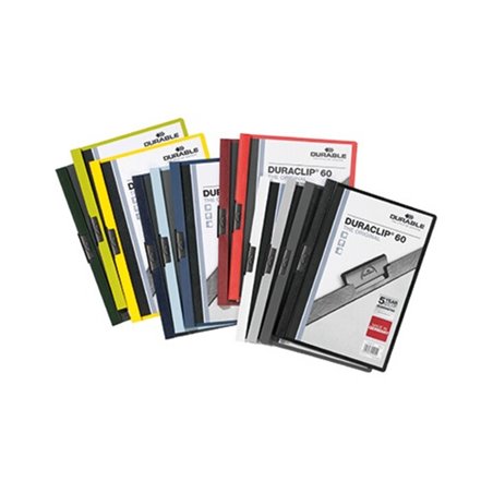 DURABLE Klemmmappe DURACLIP 60 220900 DIN A4 Hartfolie sortiert