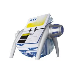 DURABLE Rollkartei VISIFIX FLIP 241723 Kunststoff metallic silber