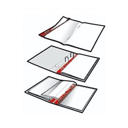 DURABLE Ordnungsschiene 293502 DIN A4 max. 150Bl. ws 50 St./Pack.