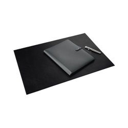 DURABLE Schreibunterlage 730501 65x45cm Rindsleder/Vlies schwarz