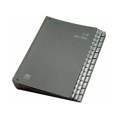 ELBA Pultordner 400001966 DIN A4 1-31/Jan.-Dez. Hartpappe schwarz