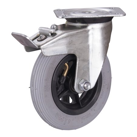 VARIOfit Bremsrolle mit Luftreifen 230 x 65 mm schwarz