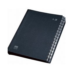 ELBA Pultordner 400001962 DIN A4 1-31 Hartpappe schwarz