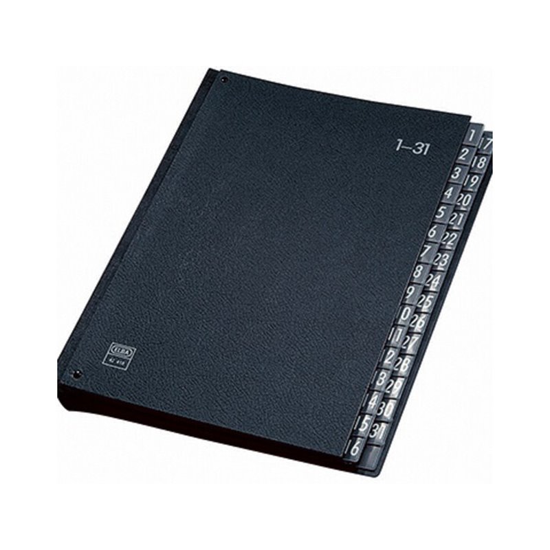 ELBA Pultordner 400001962 DIN A4 1-31 Hartpappe schwarz