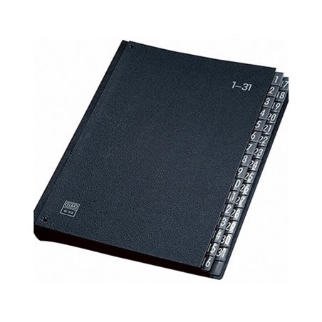 ELBA Pultordner 400001962 DIN A4 1-31 Hartpappe schwarz