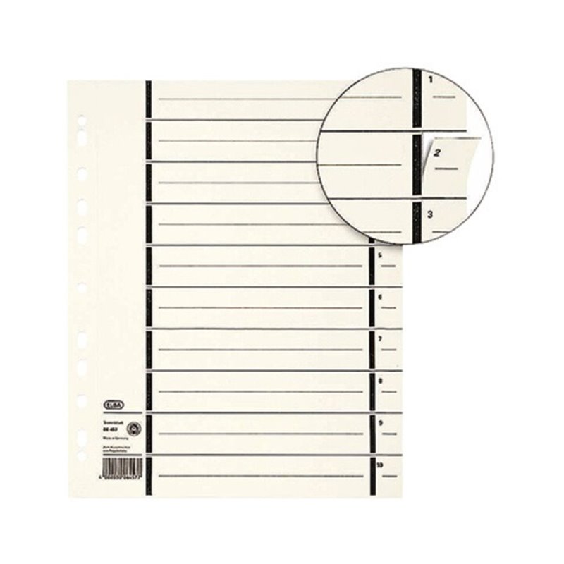 ELBA Trennblatt 400004672 DIN A4 mit Perforation 200g Kraftkarton ch