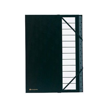 EXACOMPTA Ordnungsmap Ordonator 12 Fächer bedruckt 1-12 schwarz