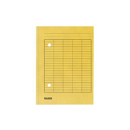 Falken Umlaufmappe 80004203 DIN A4 2 Sichtlöcher Karton gelb
