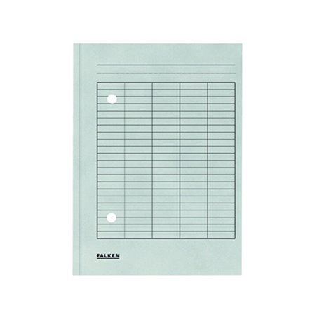 Falken Umlaufmappe 80001571 DIN A4 2 Sichtlöcher Karton grau