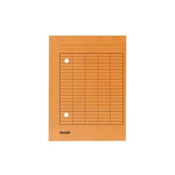 Falken Umlaufmappe 80004211 DIN A4 2 Sichtlöcher Karton orange