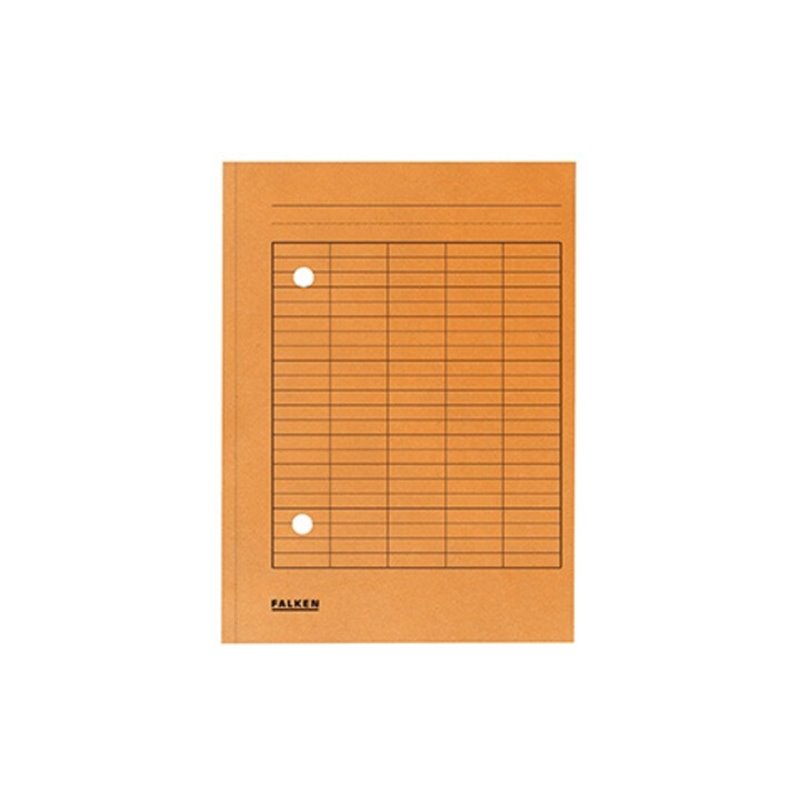 Falken Umlaufmappe 80004211 DIN A4 2 Sichtlöcher Karton orange
