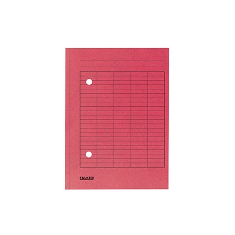 Falken Umlaufmappe 80004187 DIN A4 2 Sichtlöcher Karton rot