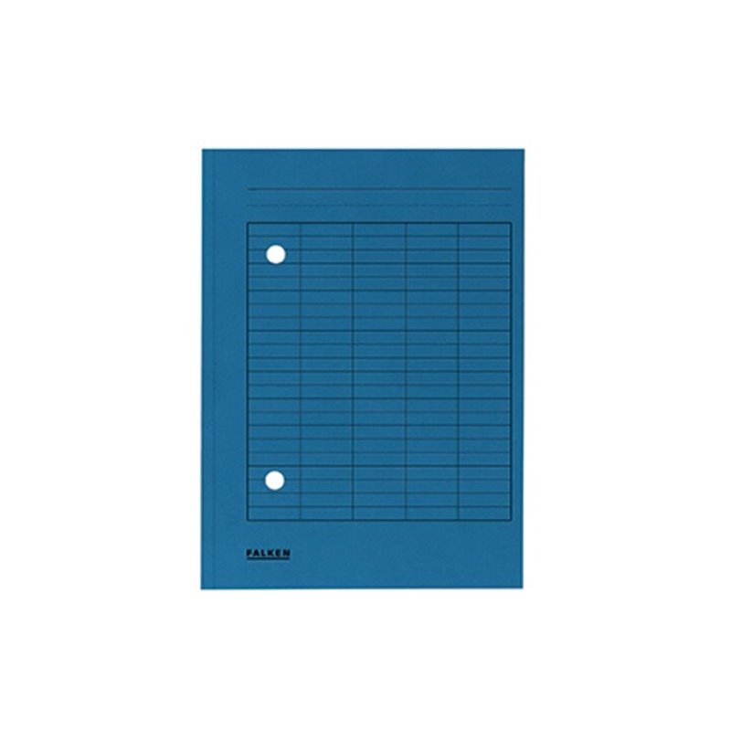 Falken Umlaufmappe 80004179 DIN A4 2 Sichtlöcher Karton blau