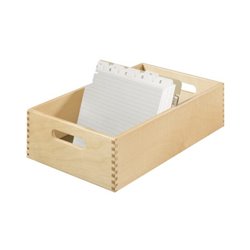 HAN Karteikasten 1005-0 DIN A5 quer max. 1.500Karten Holz natur