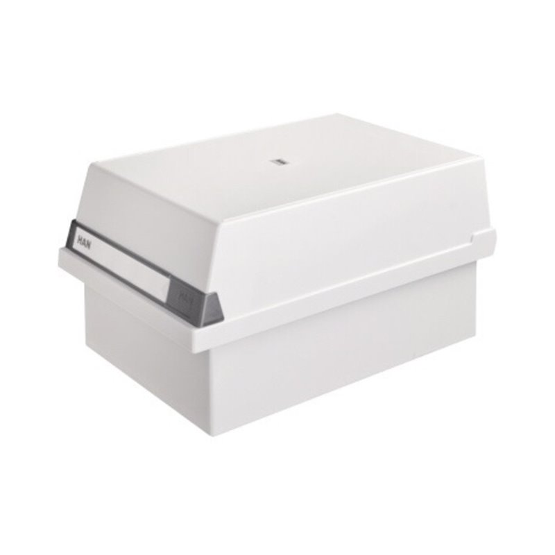 HAN Karteikasten 955-11 DIN A5 quer max. 1300Karten PS lichtgrau