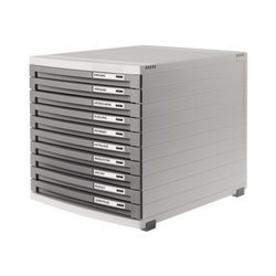 HAN Schubladenbox CONTUR 1510-19 DIN B4 10Schubfächer dunkelgrau