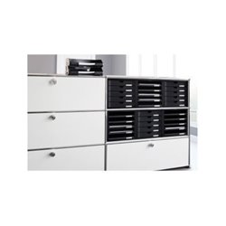 HAN Schubladenbox Systembox 1450-11 DIN C4 5Schubfächer lgr