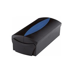 HAN Visitenkartenbox VIP 2000-34 f. 500Karten schwarz/blau +Register