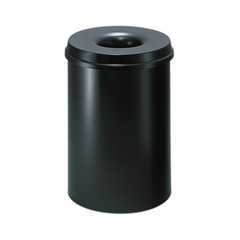 helit Papierkorb H2515495 15l rund Metall schwarz