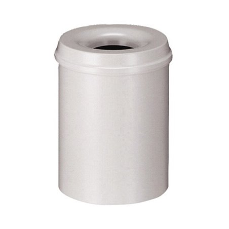 helit Papierkorb H2515482 15l rund Metall lichtgrau