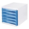 helit Schubladenbox economy H6129484 DIN A4-C4 ws/bl
