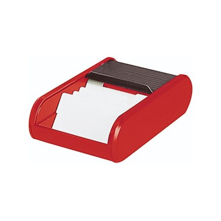 helit Visitenkartenbox Linear H6218092 max. 300Karten sw/rt