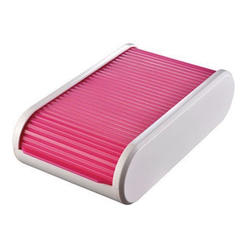 helit Visitenkartenbox Linear H6218026 300Karten blackberry red