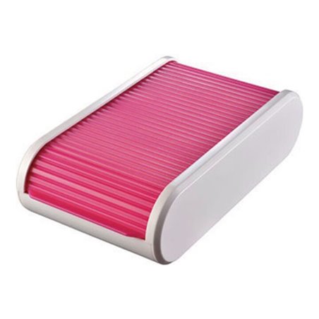 helit Visitenkartenbox Linear H6218026 300Karten blackberry red