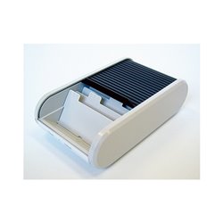 helit Visitenkartenbox Linear H6218098 max. 300Karten sw/h.gr