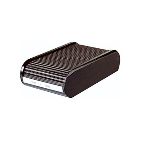 helit Visitenkartenbox Linear H6218095 max. 300Karten sw