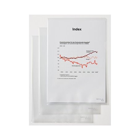 Hetzel Sichthülle 21780090 DIN A4 Hartfolie glasklar 50 St./Pack.