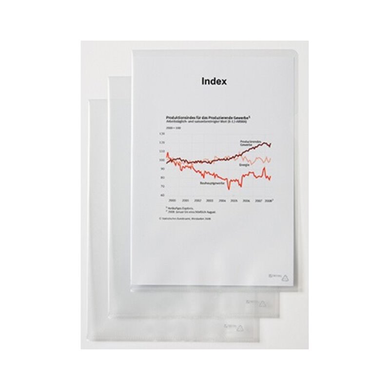 Hetzel Sichthülle 21770090 DIN A4 0,12mm glasklar 50 St./Pack.