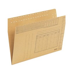 Leitz Einstellmappe 24300000 DIN A4 250g Karton braun