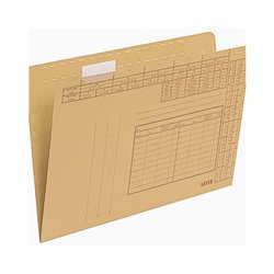 Leitz Einstellmappe 24350000 DIN A4 250g Natronkarton naturbraun