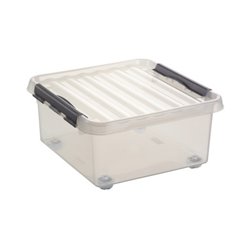 Sunware Aufbewahrungsbox Q-line H6162902 18l 40x40x20cm Rollen tr