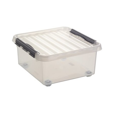 Sunware Aufbewahrungsbox Q-line H6162902 18l 40x40x20cm Rollen tr
