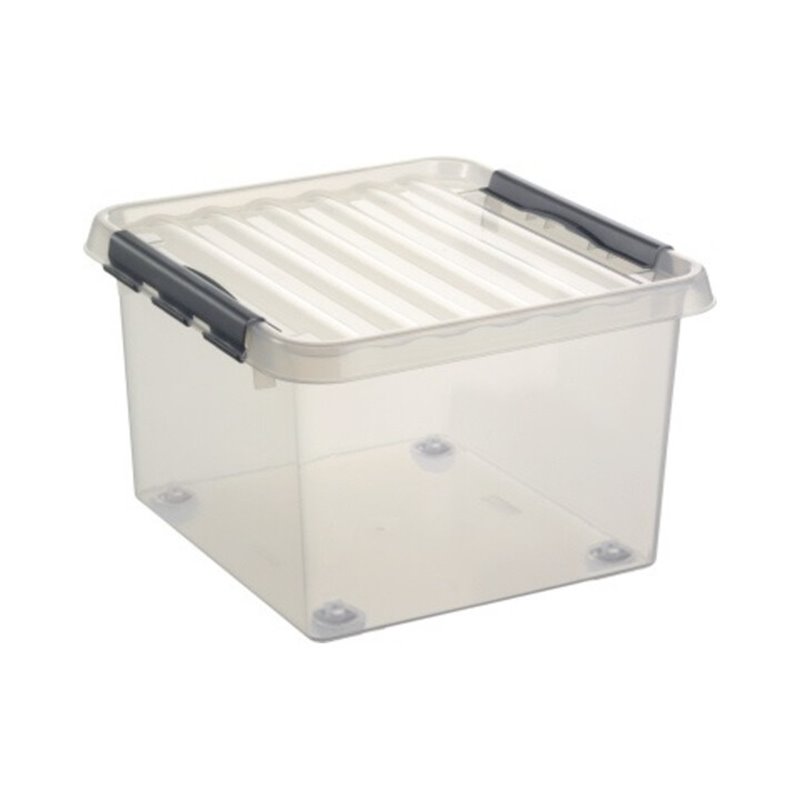 Sunware Aufbewahrungsbox Q-line H6163202 26l 40x40x28cm Rollen tr