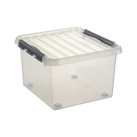 Sunware Aufbewahrungsbox Q-line H6163202 26l 40x40x28cm Rollen tr