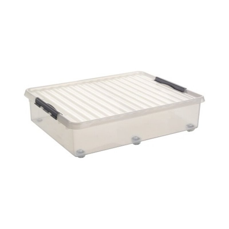 Sunware Aufbewahrungsbox Q-line H6163102 60l 80x50x20cm Rollen tr