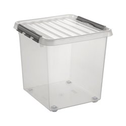 Sunware Aufbewahrungsbox Q-line H6163002 38l 40x40x40cm Rollen tr