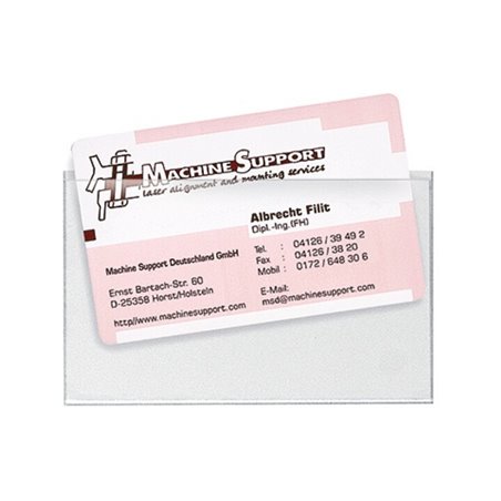 Veloflex Visitenkartentasche VELOCOLL 2209100 PP transparent