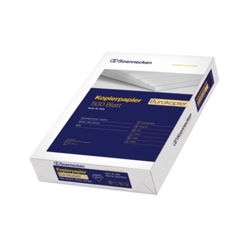 Soennecken Kopierpapier Bürokopier 5100 DIN A4 80g weiß 500 Bl./Pack.
