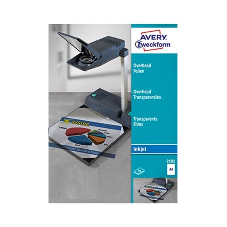 Avery Zweckform Inkjetfolie 2502 DIN A4 transparent 50 St./Pack.