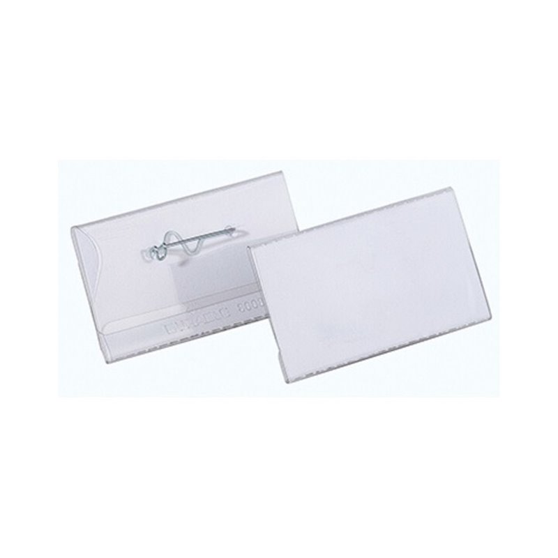 DURABLE Namensschild 800819 40x75mm Kunststoff tr 100 St./Pack.