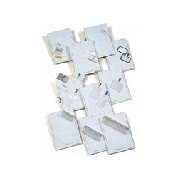 DURABLE Einsteckschild BADGEMAKER 145602 60x90mm weiß 160 St./Pack.