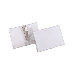 DURABLE Namensschild 811119 90x54mm Kunststoff tr 25 St./Pack.