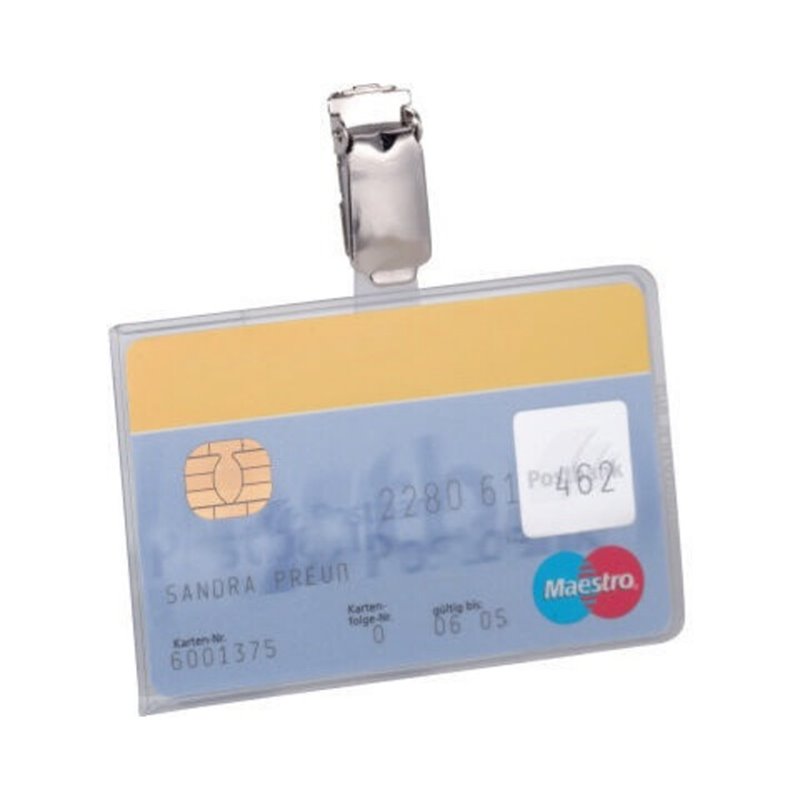 DURABLE Namensschild 811319 90x54mm PVC tr 25 St./Pack.